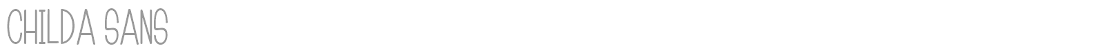 Childa font preview